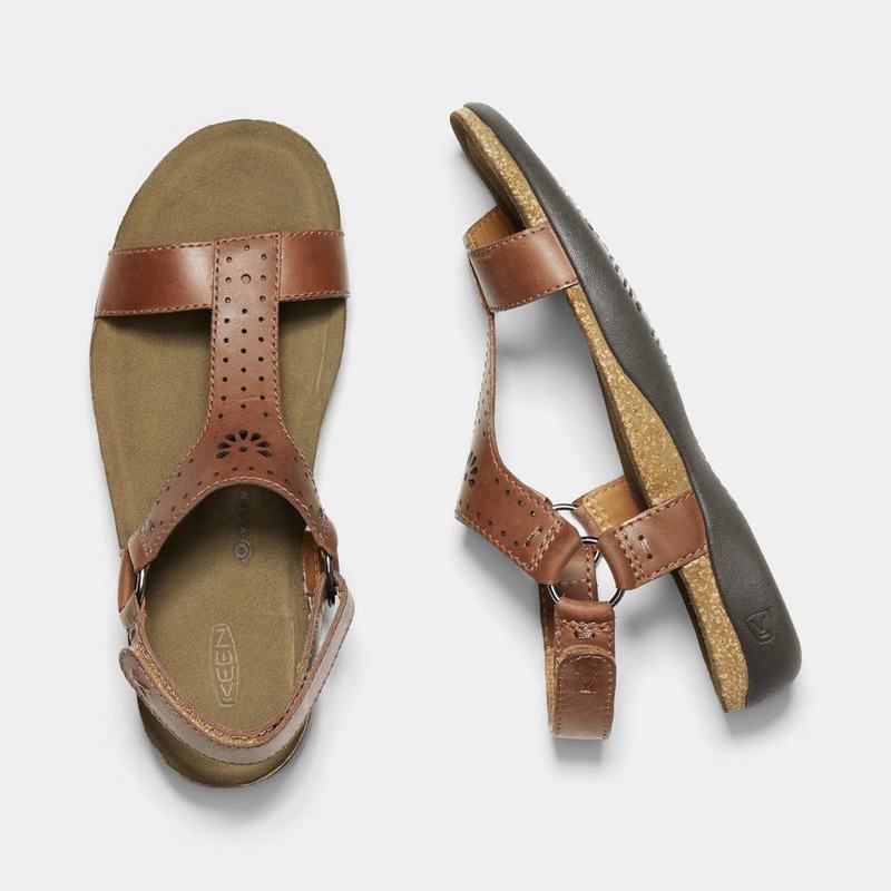 Sandalias Keen Kaci Ana T-strap Para Mujer Marrom - Sandalias Keen Mexico (865071-EVP)